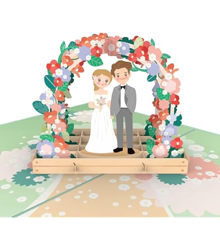 3D Pop-Up Hochzeitskarte – Blau, Mit Umschlag & Blankokarten, Für Hochzeit, Valentinstag, Jubiläum (2 Stück)