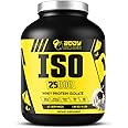 Body Builder ISO 25000 Isolate Whey Protein Powder (4LB) - 88% OF PROTEIN - Zero Sugar, Carb & Fat - With 18% BCAAs & 14% Glutamine - (Cookies & Cream, 4 LB)