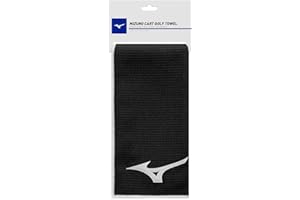 Mizuno Unisex Micro Fibre Cart Golf Towel - Black - OS
