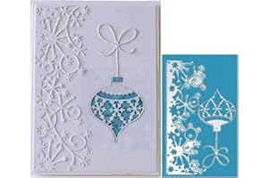 Snowflake Flower Cutting Dies, U-horizon Merry Christmas DIY Scrapbooking Metal Embossing Stencil Template Mold for Album Paper Card Art Craft