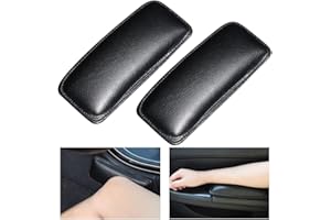 Ygapuzi 2 pacchetti Cuscino morbido per ginocchia e gomiti della console centrale dell'auto Cuscino in pelle del ginocchio del cuscino del gomito dell'automobile (Strato superiore in pelle)