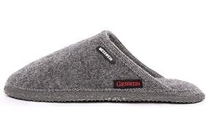 GIESSWEIN Hausschuh Tino - Warme Filz Pantoffeln, Leichte Damen & Herren Hausschuhe, rutschfeste Unisex Filzhausschuhe