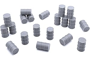 EnderToys Gas Barrels, Terrain Scenery for Tabletop 28mm Miniatures Wargame, 3D Printed and Paintable