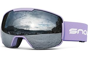 Snowledge Snow Ski Goggles for Men Women Snowboard Goggles with Anti Fog Anti/Scratch UV400 Coating