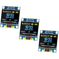 APKLVSR 3PCS 0,96 Zoll OLED Display I2C 128 x 64 Pixel I2C Bildschirm Anzeigemodul,0,96 Zoll OLED Display I2C IIC-Bildschirm