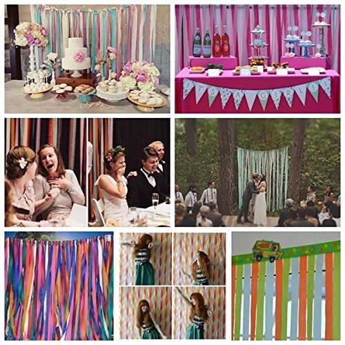 Krepppapier Papier Rolle Partydekoration Verschiedene Farben,4.5cm X 25m,6 Rollen (6 Rollen) - 5