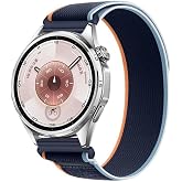 Rongep Huawei ile Uyumlu Travel Loop 22mm Kordon GT6/GT6 Pro/GT5/GT5 Pro/GT4/GT3/GT3 Pro/GT2/GT2 Pro 46mm i&ccedil;in Rahat Kumaşlı 