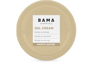 Bama Żel do pielęgnacji butów Gel Crem – delikatny krem żelowy do delikatnego czyszczenia i pielęgnacji skóry i innych materiałów, neutralny – 50 ml