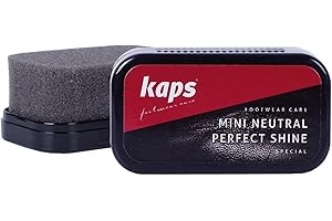 Kaps Mini Perfect Shine, Éponge de Cirage de Voyage pour Chaussures en Cuir, pour toutes les Couleurs, Nettoyage et Brillance