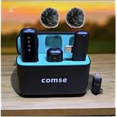 COMSE Sx6 Iphone Ve Type-c Uyumlu Kablosuz Yaka Mikrofonu G&ouml;stergeli Led Şarj Kutulu G&uuml;r&uuml;lt&uuml; Azaltma
