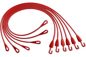 3 Pagen® Rouladenklammern zum Binden von Fleisch- & Kohlrouladen – Wiederverwendbare Rouladenbinder erleichtern die Arbeit – spülmaschinenfest und 100% lebensmittelecht – 6er Set aus Silikon in rot