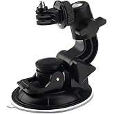 Tarion&reg; suction cup holder Suction Cup GoPro Hero 1 2 3 4 for HD camera holder car KFZ (approximately 9.5 cm suction cup-base)