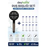 6 Fonksiyonlu Filtreli Duş Başlığı &ndash; Basın&ccedil; Artırıcı &Ccedil;ok Modlu Duş Sistemi + 10 Adet Yedek Filtre | Kire&ccedil; &Ouml;nleyici Su Tasarru