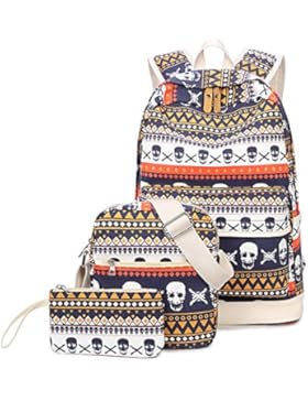 Beiläufiger Segeltuch Rucksack Schultaschen Schulter Beutel Laptop Beutel Rucksack Bleistift Kasten für Jugendlich...