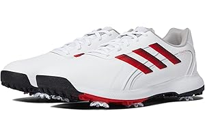 adidas Chaussures de Golf Traxion Lite Max Wide pour Homme, Core Black/Footwear White/Pulse Lime
