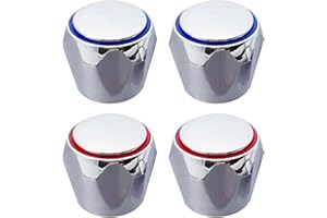 GTYHH Rubinetti Caldi E Freddi Da 4 Pezzi, Sostituzione Del Rubinetto, Interruttore Del Rubinetto, Rubinetto Del Lavandino, Adatto Per Bagno, Cucina