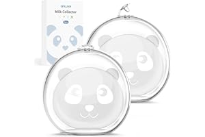 ANWIKE Coppette Raccogli Latte Materno, rivoluzionari 0,1 cm ultra-sottili Coppette Raccoglilatte in silicone per l'allattamento, portatili, a prova di perdite, raccoglitori di latte, senza BPA, 2 Pezzi