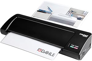 Dahle 70203 - Plastificadora (hasta A3, laminación en frío y caliente, 40 segundos) tiempo de calentamiento), color negro.