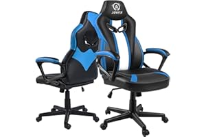 ‎JOYFLY JOYFLY Gamer Stuhl Ergonomischer Gaming Stuhl mit Lordosenstütze Gaming Sessel PC-Stuhl mit Höhenverstellbar, Erwachsene Junge(Blau)