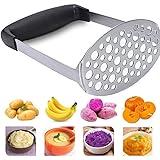 Xinlie Schiacciapatate Passaverdura in Acciaio Inossidabile Schiacciapatate per Patate Lisce,Verdura e Frutta,Cucina Che Serv