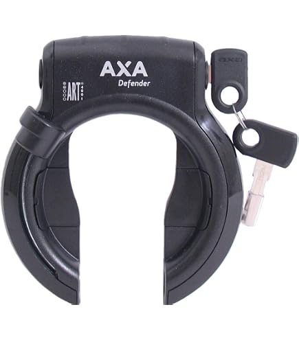 AXA Solid Fahrradschloss – 58 Mm Öffnung, Schwarz, ART2-zertifiziert, Hohe Sicherheit