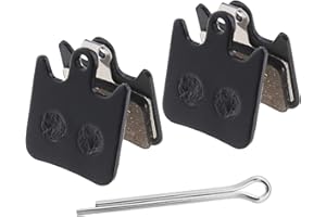 YINETTECH 2 paia di pastiglie per freni a disco in resina semi metalliche, spessore 4 mm, con molle e clip di fissaggio, compatibili con Hope Tech X2