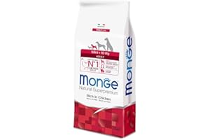 Monge Natural Superpremium Adult Rich in Chicken, Cibo per Cani di Tutte Le Razze sotto i 10 kg , con Pollo, Molto Ricco di Fibre e vitamine, 7,5 kg