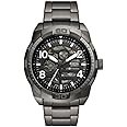 Fossil Stainless Steel Analog Black Dial Men's Watch-Me3255, Band Color-Black