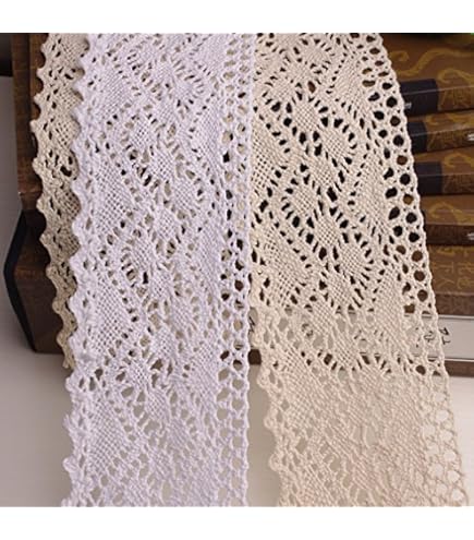 Yulakes Lot De 3 Yards De Ruban Au Crochet à Dentelle En