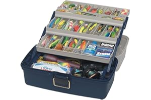 PLANO Boîte à trois plateaux XL, organiseur de matériel de pêche, organisateur de rangement portable, boîte à outils, petites pièces, plateaux amovibles, pêche, perles, fournitures scolaires ou de