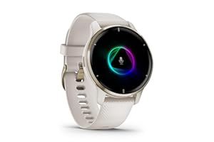 Garmin Venu 2 Plus – GPS-Fitness-Smartwatch mit Bluetooth Telefonie und Sprachassistenz. Ultrascharfes 1,3“ AMOLED-Touchdisplay, Fitnessfunktionen, Garmin Music und Garmin Pay
