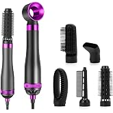Air Styler Set, Hot Air Brush, Shaper, Ion Technology, 3 Temperatures Hair Styling Brush, Hair Dryer Brush with Curl, Straigh