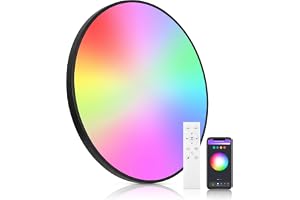 CHENBEN RGB Alexa Smart taklampa 24 W, 30 cm, LED-taklampor, 3000K–6500K