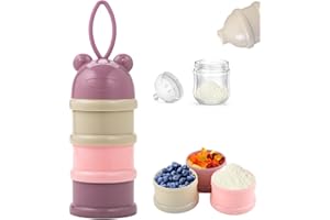 shallyong Dosificador Leche en Polvo, Dosificador Leche en Polvo Bebe, Dispensador Leche en Polvo Bebe es Adecuado Para el Almacenamiento y Segregación De Leche en Polvo Para Bebés
