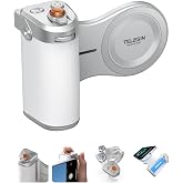 TELESIN Pro Shot G&ouml;r&uuml;nt&uuml;leme Tutacağı, iPhone 17 16 15 14 13 12 i&ccedil;in Manyetik Telefon Kamera Tutacağı, 3200mAh Pil ve Kablosu