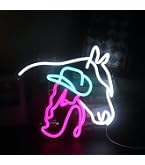 Manimo Cowboy-Stiefel & Hut Neonschild – Rosa LED-Wanddekoration Für Zimmer, Bar Oder Party