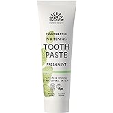 Urtekram Vegan Fresh Mint Toothpaste - Fluoride-Free Whitening Toothpaste - Organic &amp; Natural Ingredients - Urtekram Dental,