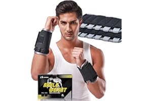 DOBEN Pesas para Muñecas y Tobillos (1kg 2kg 3kg), Varilla de Acero Ajustable