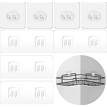 Ganci Adesivi YMYNY, 10 Pezzi Ganci Autoadesivi Trasparenti, Per Bagno Cucina Soffitto Parete Porta 87856882
