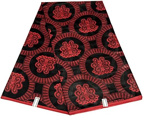 SUPREME BAZIN HOLLAND ORIGINAL African WAX Print Fabric loincloth 6 YARDS 100% Cotton