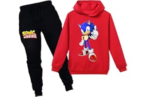 Silver Basic Niños Sudadera con Capucha y Pantalones Chándal Conjunto de Pijama de dos Piezas Videojuego Disfraz Personajes de la Película Sudadera