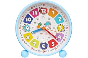 KIPIDA Despertador digital para niños sin tictac, despertador con luz nocturna, reloj despertador analógico, despertador infantil para principiantes, escolarización, despertador para escolares, niñas