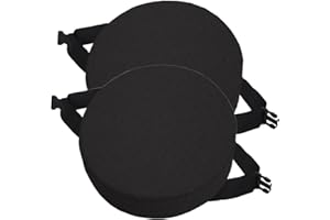 JORTUIO Juego de 1/2 Cojines para Silla Redondos, 30cm/35cm/40/45cm, Almohadilla Antideslizante para Taburete de Silla,Cojín de Asiento Redondos, para jardín, ordenador,oficina, cocina(Color 3,30x30x5cm2pcs)
