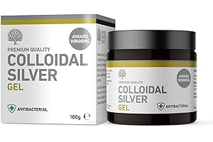 NATURES GREATEST SECRET Nature’s Greatest Secret Colloidal Silver Multi-Purpose Gel 98% – Bergamot, Amber Glass Jar – Household & Skin Care – 100 g