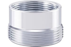 XNTONG - Faucet Adapter, Internal Thread M18 to External Thread M22 Faucet Converter, Faucet Aerator Adapter, Suitable for Connecting Aerators to Kitchen Faucets, (M18-M22)