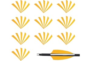 Fiita 50 Pcs 4 Zoll Bogenschießen Pfeil Fletching Türkei Feder Fletching Rechte Flügel Feder Echte Pfeil Schaufeln für Jagdpfeil Zubehör DIY Bogenschießen