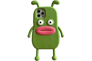 CrazyLemon pour iPhone 12 / iPhone 12 Pro Coque, Dessin Animé Silicone Amusant Couverture 3D Kawaii étuis Uniques Drôle Mode Cool Antichoc Cellphone Case Portable - Lapin Vert
