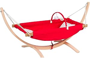 FAFOUR Hammock pour bébé nouveau-né, accessoires pour bébés pour les nouveaux parents, cadeau de réchauffement de maison pour bébés (rouge)