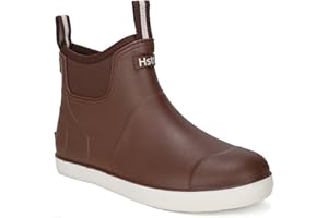 Yenxapei Gummistiefel Herren, Anti-Rutsch und Wasserdicht Kurz Halbhoch Stiefeletten Chelsea-Stiefel，Bequem Atmungsaktiv Mode Regenschuhe Arbeitsstiefel