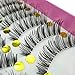 10 Pairs Natural Black Long Cross Thick Eye Lashes Makeup Fake False Eyelashes